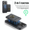 For iPhone 15 Pro Max DG.MING K1 MagSafe Detachable Wallet RFID Back Cover Phone Case(Black)