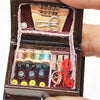1:12 Mini House Toy Simulation Classical Solid Wood Chinese Retro Sewing Box(Classical Color)