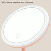 Make-Up Mirror With LED Light Fill Light Dormitory Desktop Dressing Small Mirror Girl Folding And Portable Mirror, Colour: White rechargeable Single Light