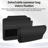 3073 Napa Texture Leather Car Removable Glasses Storage Bag(Brown)