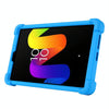 For TCL Tab 8 Gen 2 Shockproof Silicone Tablet Protective Case With Holder(Black)