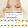 20 PCS Waterproof Bronzing Face Tattoo Stickers Party Masquerade Face Stickers(VS-017)