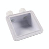 RV Sealed Waterproof Solar Double Cable Entry Gland Box(White)