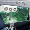 USB Plug-In Car Window Exhaust Fan Car Air Circulation Cooling Ventilation Fan, Color: Solar White