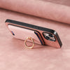 For Samsung Galaxy A24 5G Retro Cross Leather Ring Vertical Insert Card Bag MagSafe Phone Case(Pink)