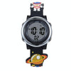 JNEW A380-86161 Children Cartoon 3D Space Planet Multifunctional Waterproof Sports LED Electronic Watch(Black)