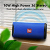 T&G TG113 Portable Bluetooth Speakers Waterproof Stereo Outdoor Loudspeaker MP3 Bass Sound Box with FM Radio(Gray)