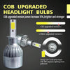 2pcs H3 18W 1800LM 6000K Waterproof IP68 Car Auto LED Headlight with 2 COB LED Lamps, DC 9-36V(White Light)