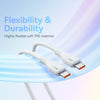 Baseus Pudding Series 100W Type-C to Type-C Fast Charging Data Cable, Length:1.2m(White)
