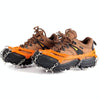 10 Spikes Crampons Ice Snow Non-slip Shoe Cover Outdoor Mountaineering Crampons(Orange)