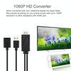 1080P USB 2.0 Male + USB 2.0 Female to HDMI HDTV AV Adapter Cable for iPhone / iPad, Android Smartphones(Black)