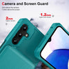 For Samsung Galaxy A16 5G Vertical Flip Card Bag Holder Leather Phone Case(Cyan Green)