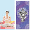 Home Yoga Towel Printing Portable Non-Slip Yoga Blanket, Colour: Elephant  Large