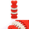 Small Red Rubber Dog Chew Toy - Teeth Cleaning & Training (12cm)