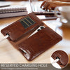 PU Flip Double Phone Card Slot Case, Size:17 x 9.5cm(Brown)