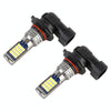 9006 2 PCS DC12-24V / 8.6W Car Double Colors Fog Lights with 24LEDs SMD-3030 & Constant Current, Bag Packaging(White Light + Lime Light)