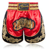 ZhuoAo Muay Thai/Boxing/Sanshou/Fighting Shorts for Men and Women, Size:XS(Red Black Stitching)