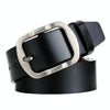 Dandali L8034 Men Casual Antique Pin Buckle Leather Belt Waistband, Size: 110-125cm (Black)