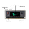 DL1906 Mini Digital Inclinometer Multifunctional Aluminum Alloy Magnetic Digital Display Spirit Level(Silver)