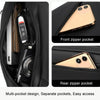 WEIXIER YB9569 Large Capacity Casual Simple Slanting Cross Shoulder Bag Sports Cell Phone Waist Bag(Grey)
