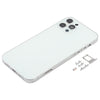 iPhone 12 Pro Back Housing Cover, White - SIM Tray & Camera Lens