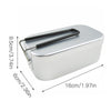 Outdoor Travel Camping Camping Lunch Box Portable Foldable Aluminum Lunch Box Retro Lunch Box Small, Style:Small Regular Lunch Box