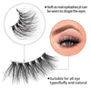 10pairs /Box Half False Eyelashes With Transparent Stems Natura Extension Lashes Y1001
