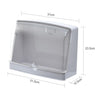 Wall-Mounted Transparent Cosmetic Storage Box Large-Capacity Bathroom And Kitchen Dustproof And Waterproof Flip Rack(Grey)