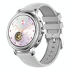 CF96 1.2 inch Waterproof Smart Silicone Strap Wristband Support Heart Rate Monitoring / Blood Pressure Monitoring(Silver)