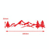 2 PCS D-791 Mountain Forest Car Sticker SUV Off-Road Vehicle Body Sticker Rear Windshield Car Sticker (Red)