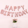 2 PCS 16 Inch Happy Birthday Letter Aluminum Film Balloon Birthday Party Decoration Specification(US Version Rose Gold)