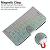 For Asus Zenfone 9 Colorful Magnetic Buckle Leather Phone Case(Silver)