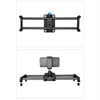 YELANGU L140T-A 40cm Carbon Fiber Slide Rail Track with Phone Clamp & BallHead Adapter for Smartphones (Black)