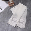Ladies Spring and Summer Thin Lace Cuffs Cover Ccars Sunscreen Fake Sleeves, A Pair, Size:One Size(White)