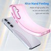 For Samsung Galaxy A55 5G Frosted Translucent TPU Hybrid PC Full Coverage Phone Case(Pink)
