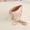 Children Straw Beach Bag Coin Purse Sundries Bag(Pink)