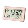 YD005 Mini Light and Thin LCD Screen Temperature/Humidity Meter Electronic Clock(Red)