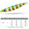 PROBEROS LF121 Fast Sinking Laser Boat Fishing Sea Fishing Lure Iron Plate Bait, Weight: 14g(Luminous Color A)