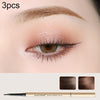 3 PCS MAYCHEER 3117 Small Gold Bars Double Eyebrow Pencil Thin Head Waterproof Non-bleeding Eyebrow Pencil(2 Light Coffee Color)