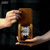 PU Leather Watch Protective Dustproof Display Box Portable Storage Box(Brown)