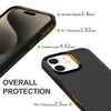 For iPhone 11 Shockproof MagSafe Armor PC Hybrid TPU Phone Case(Black)