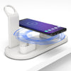 HQ-UD15 Rotatable Wireless Charging Base with Stand for Phones / iWatches / AirPods (Silver)