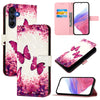 For Samsung Galaxy A26 5G 3D Painting Horizontal Flip Leather Phone Case(Rose Butterfly)