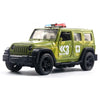 1:36 Off-road Police Car Ambulance Model Boy Car Toy With Sound and Light(Green)