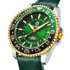 Ochstin 5019G Fashion Business Waterproof Leather Strap Quartz Watch(Green+Green)