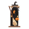 Halloween Decorations Witch Ghost Painted Wooden Ornament Party Decorative Props, Style: Broom Witch