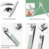 Nail Art Tool Set Nail Clippers Dead Skin Scissors Manicure Tool, Specification: 12 In 1 Matcha Green