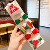 5pcs /Set Christmas Hairpin Set Snowman Bow Duckbill Clip Children Cute Hair Accessories, Style: NO.4 Christmas Hat