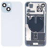iPhone 15 Plus Blue Glass Back Cover with Wireless Charging