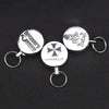 High Elasticity Retractable Wire Rope Key Ring Outdoor Anti-Lost Anti-Theft Retractable Key Ring Random Pattern Delivery(4 cm)
